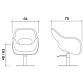 Кресло парикмахерское SENSUAL - 6