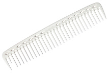 Расческа для стрижки редкозубая длинная белая Y.S.PARK YS-402 white Расческа для стрижки редкозубая длинная белая