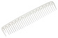 Расческа для стрижки редкозубая длинная белая