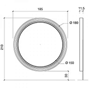 Зеркало парикмахерское NABUCCO WALL LED - 4