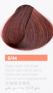 Краска для волос Lakme Collage new 5/44, светлый шатен медный насыщенный, 60 мл - 1