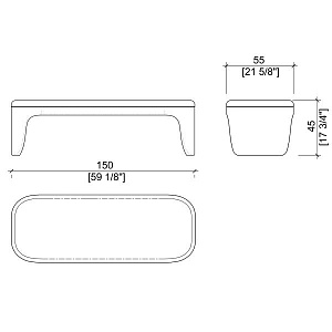 Банкетка для ожидания BALLET BENCH - 2