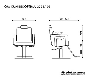 Кресло парикмахерское OM-X UNISEX OPTIMA - 2