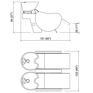 Мойка парикмахерская MAMBOWASH 2P SHIATSU - 2