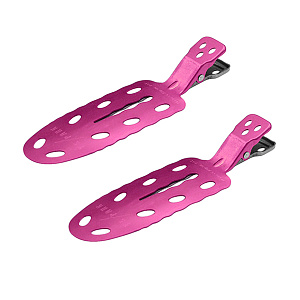 Зажимы для волос Y.S.park No Mark Clip, 2 шт., розовые, аллюминевые, 70*20 мм - 1