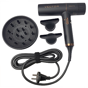 Фен для волос с бесщеточным мотором Vector 1700 Вт harizma h10226 - Изображение №2 Фен для волос с бесщеточным мотором Vector 1700 Вт - 2
