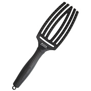 Щетка для волос Olivia Garden  Fingerbrush ID1729, Care Iconic Boar&Nylon Full, Black, размер- M