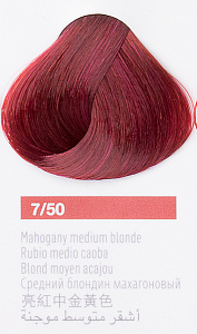 Краска для волос Lakme Collage new 7/50, средний блондин махагоновый, 60 мл - 1