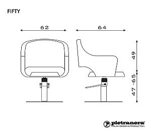 Кресло парикмахерское FIFTY - 5