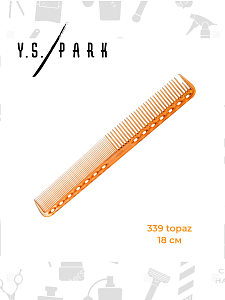 Расчёска для стрижки Y.S.park 339 topaz, 18 см, универсальная, оранжевая - 4
