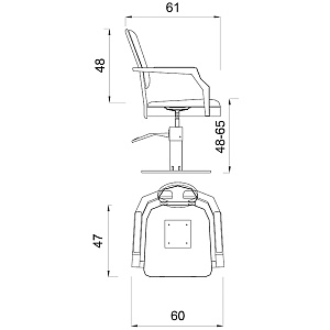 Кресло парикмахерское LOUIS 8 - 6
