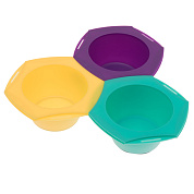 Набор для колориста из 3 цветных мисок Набор для колориста из 3 цветных мисок