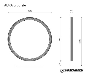 Зеркало парикмахерское AURA PARETE - 3