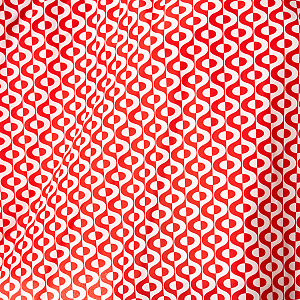 Накидка парикмахерская 140х160см "орнамент" красный - 2