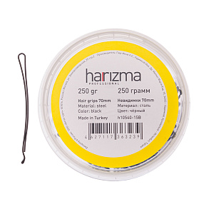 Невидимки 70 мм прямые черные 250 грамм