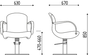 Кресло парикмахерское CHIOCCIOLA Karisma K220.8R - Изображение №4 Кресло парикмахерское CHIOCCIOLA - 4