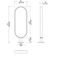 Зеркало парикмахерское KATHERINE RING WITHOUT SHELVES - 4