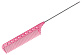 Расчёска с металлическим хвостиком розовая Y.S.park 102 pink, розовая - 1