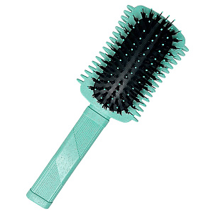 Щетка массажная Combo из экологичного пластика с добавлением соломенного волокна зеленая  - 2