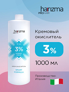 Окислитель Harizma prohair 3% 1000 мл  h21300 - Изображение №1 Окислитель Harizma prohair 3% 1000 мл - 1