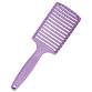 Щетка массажная Nylon широкая из экологичного пластика с добавлением соломенного волокна фиолетовая - 3