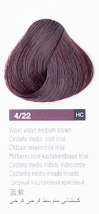 Краска для волос Lakme Chroma 4/22, средний шатен фиолетовый насыщенный, безаммиачная, перманентная, 60 мл - 1