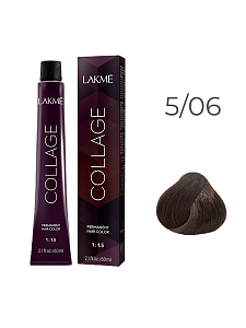 Краска для волос Lakme Collage new 5/06, светлый шатен натуральный шоколадный, 60 мл