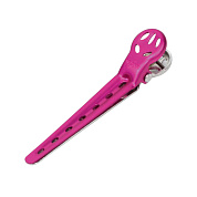 Зажимы для волос 72 мм алюминиевые  (5 шт) розовые