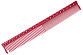 Расческа для стрижки с линейкой 22 см розовая - 1