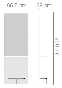 Зеркало парикмахерское EKO - 4