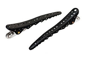 Комплект зажимов Shark Clip (2 штуки) Y.S.PARK YS-Shark clip black met - Изображение №2 Комплект зажимов Shark Clip (2 штуки) - 2