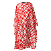 Накидка парикмахерская 140х160см "орнамент" красный