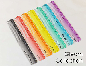 Расчёска для стрижки Y.S.park 339 topaz, 18 см, универсальная, оранжевая - 2