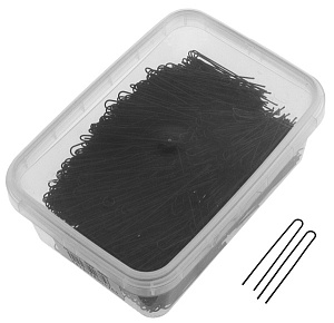 Шпильки прямые чёрные 50 мм (500грамм в упаковке)