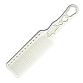 Расческа для стрижки под машинку Y.S.park s282 white, slim type, 24 см, белая  - 1