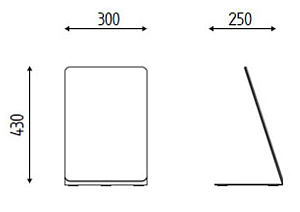 Настольное зеркало HUB WOOD - 2