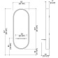 Зеркало парикмахерское KATHERINE RING WALL WITH SHELF - 6